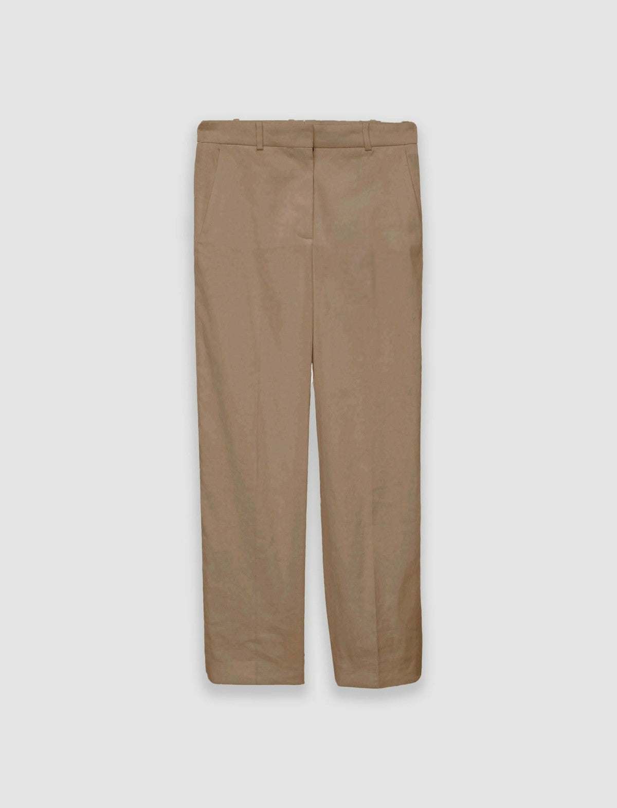 JOSEPH Fashion Women Linen Cotton Trina Trousers Frozen Mocha