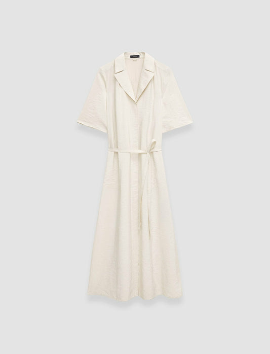 JOSEPH Fashion Women Textured Twill Dareau Dress Papyrus