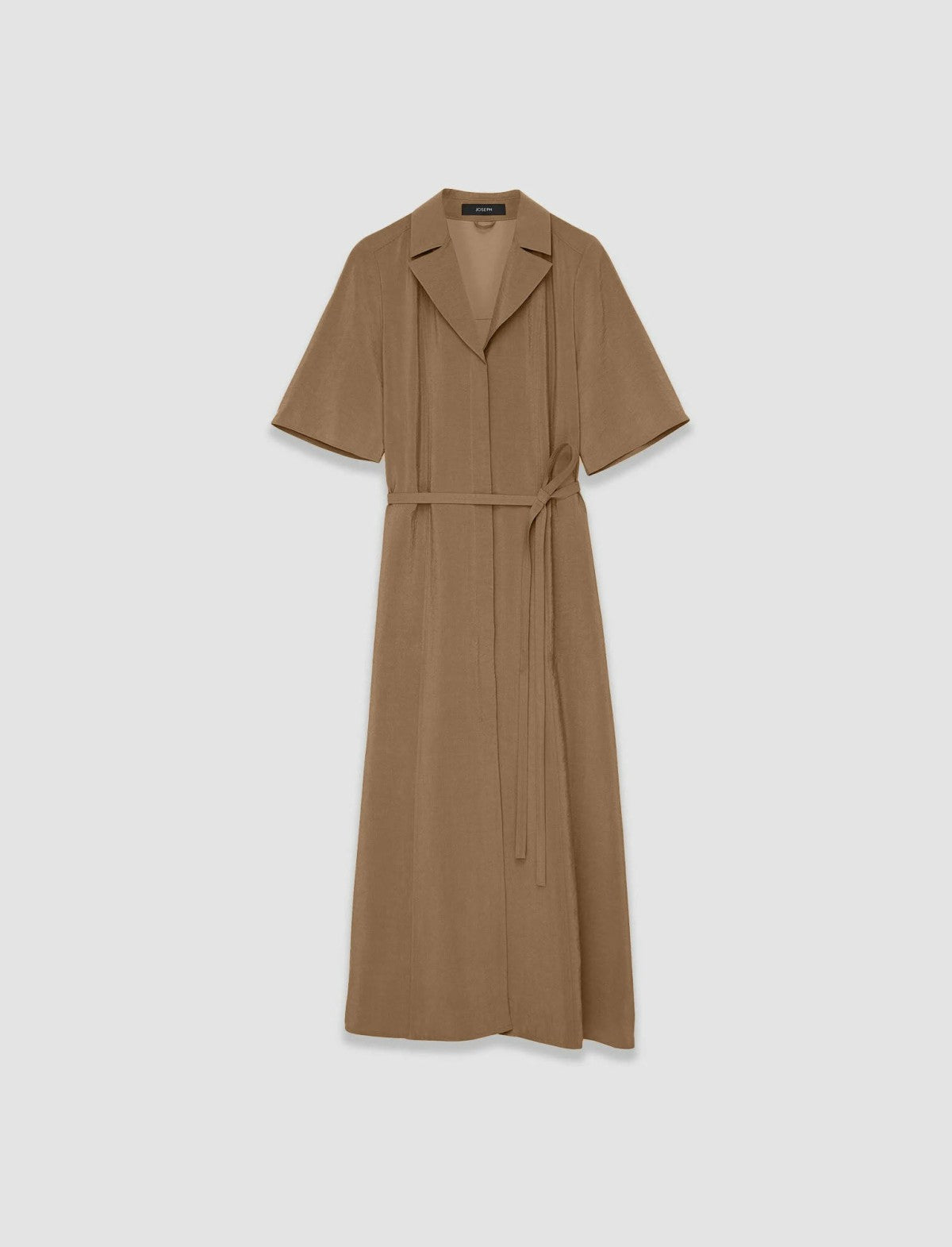 JOSEPH Fashion Women Textured Twill Dareau Dress Frozen Mocha
