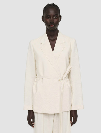JOSEPH Fashion Women Textured Twill Mayet Jacket Papyrus
