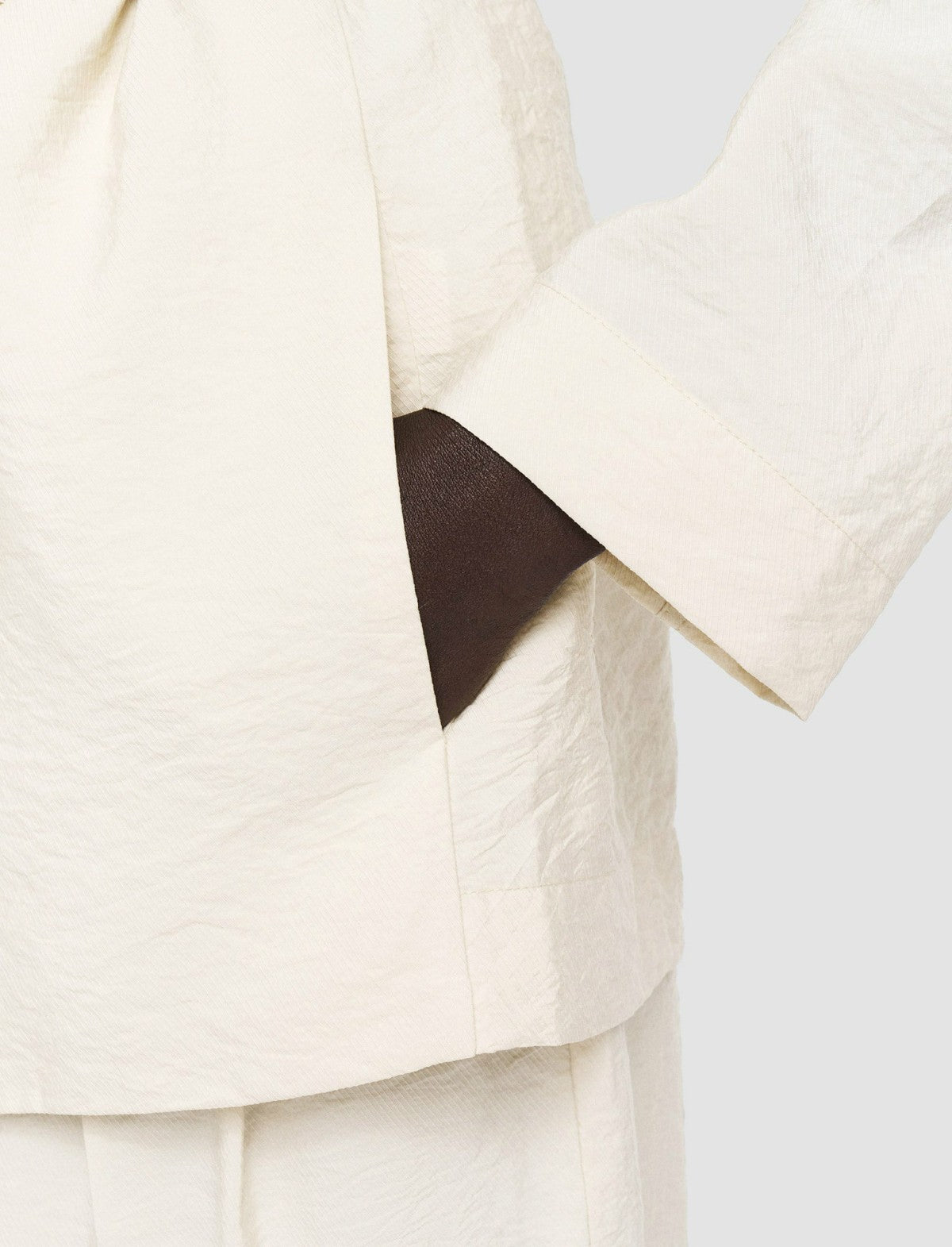 JOSEPH Fashion Women Textured Twill Mayet Jacket Papyrus