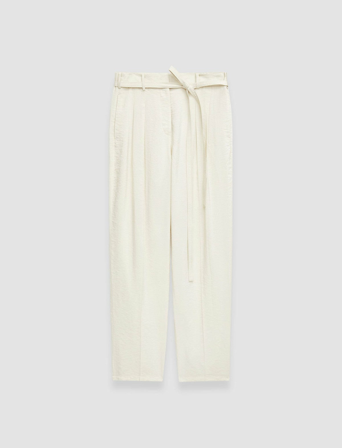 JOSEPH Fashion Women Textured Twill Tarn Trousers Papyrus
