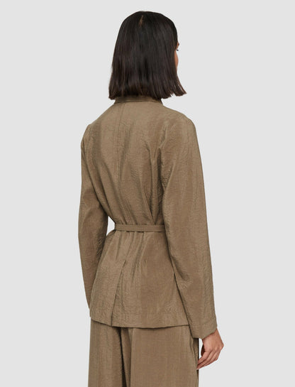 JOSEPH Fashion Women Textured Twill Mayet Jacket Frozen Mocha