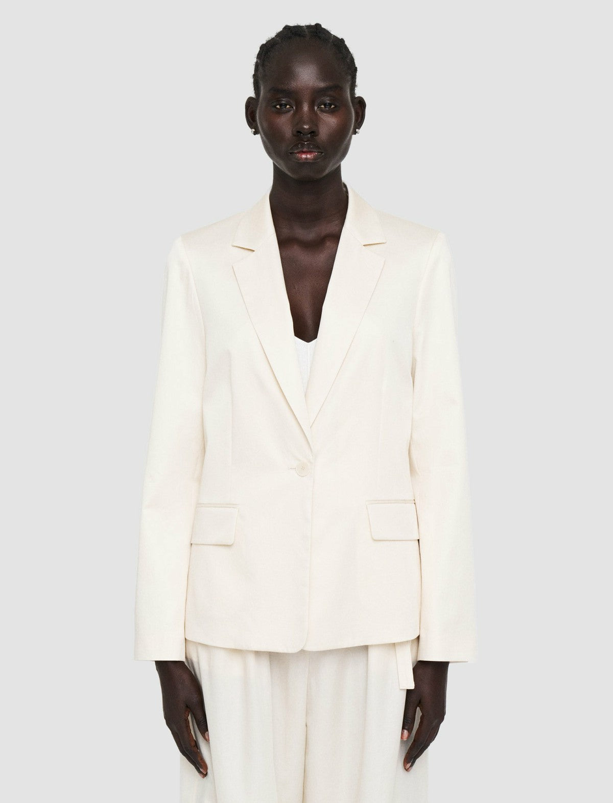 JOSEPH Fashion Women Light Cotton Sateen Joaquim Jacket Papyrus