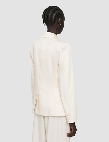 JOSEPH Fashion Women Light Cotton Sateen Joaquim Jacket Papyrus