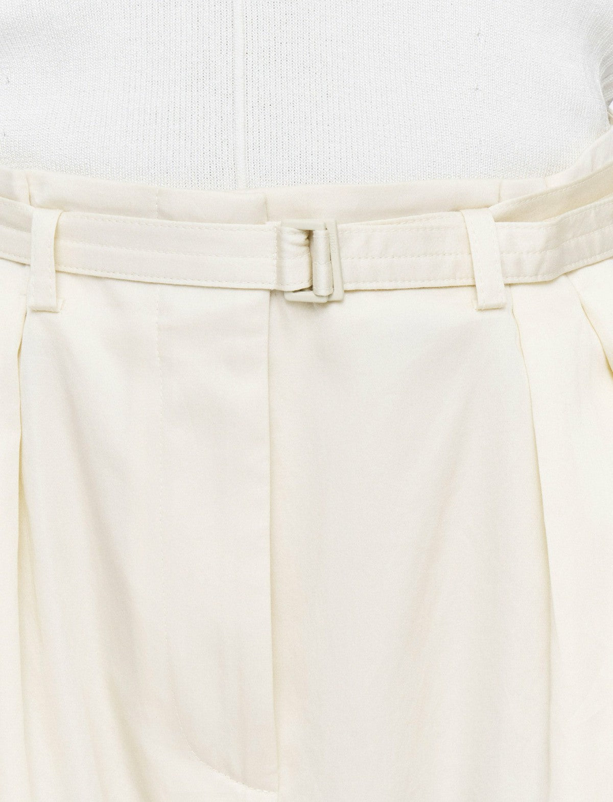 JOSEPH Fashion Women Light Cotton Sateen Tunis Trousers Papyrus