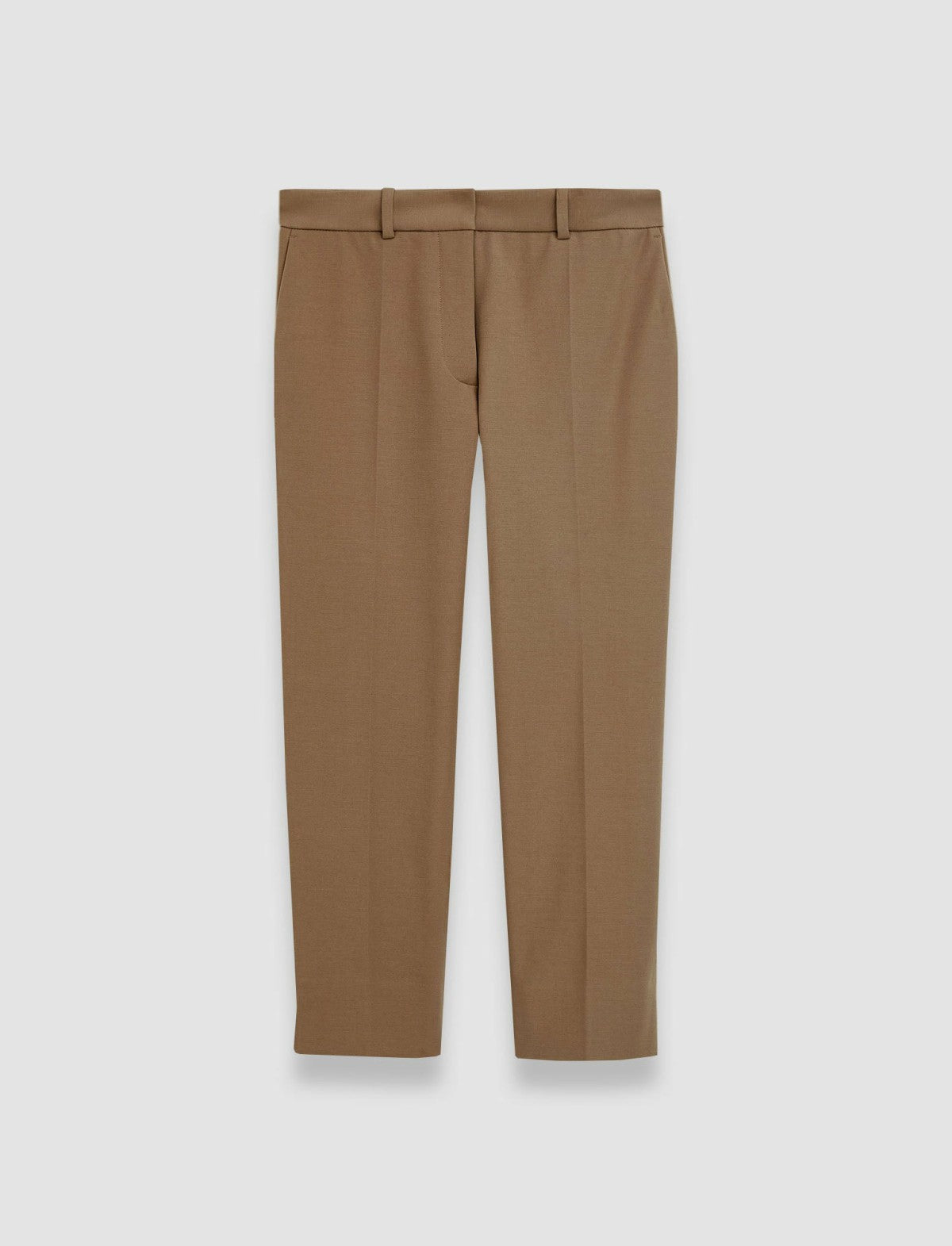 JOSEPH Fashion Women Bi-Stretch Toile Bing Court Trousers Frozen Mocha