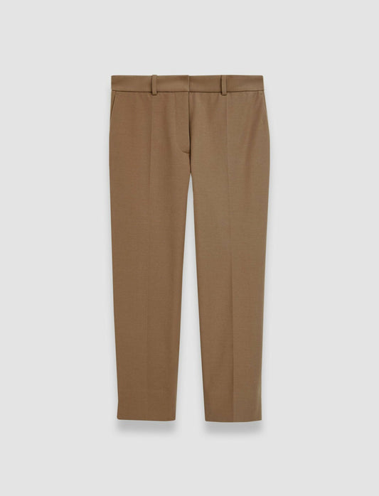 JOSEPH Fashion Women Bi-Stretch Toile Bing Court Trousers Frozen Mocha