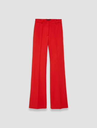 JOSEPH Fashion Women Bi-Stretch Toile Tafira Trousers Crimson
