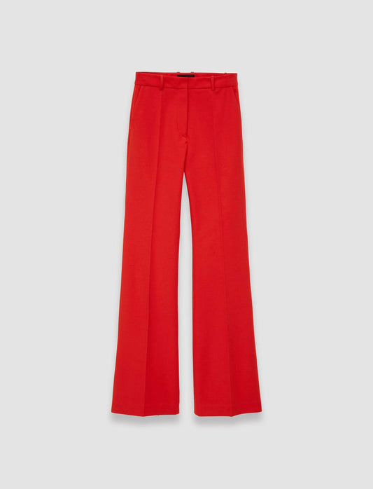 JOSEPH Fashion Women Bi-Stretch Toile Tafira Trousers Crimson