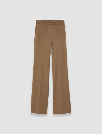 JOSEPH Fashion Women Bi-Stretch Toile Tafira Trousers Frozen Mocha