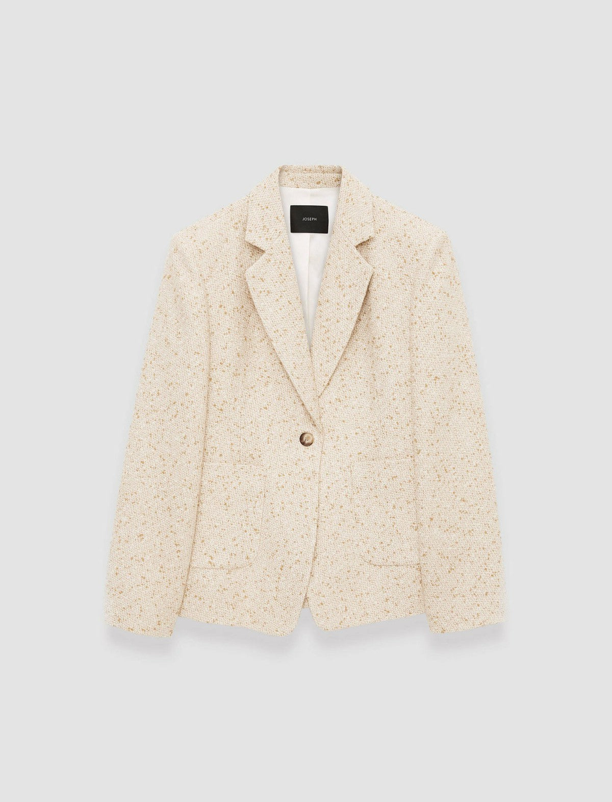 JOSEPH Fashion Women Tweed Glenview Jacket Ivory/Clay