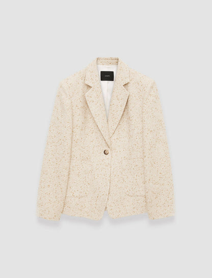 JOSEPH Fashion Women Tweed Glenview Jacket Ivory/Clay