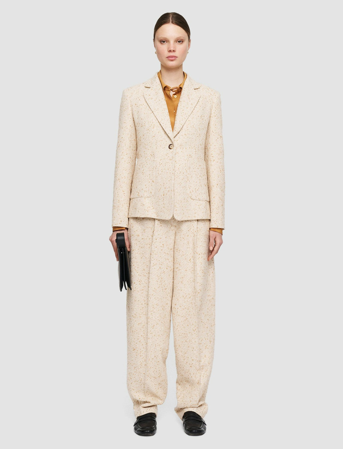 JOSEPH Fashion Women Tweed Glenview Jacket Ivory/Clay