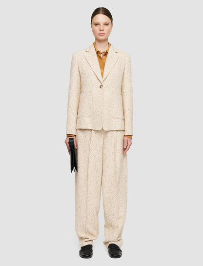 JOSEPH Fashion Women Tweed Glenview Jacket Ivory/Clay