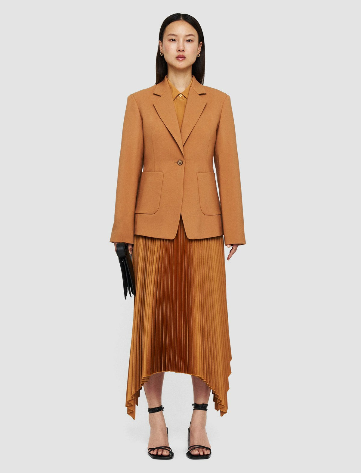 JOSEPH Fashion Women Glenview Tailoring Wool Stretch Jacket Clay