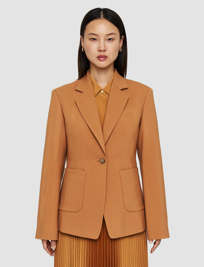 JOSEPH Fashion Women Glenview Tailoring Wool Stretch Jacket Clay