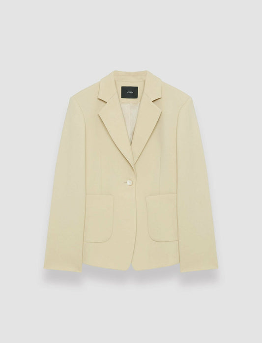 JOSEPH Fashion Women Glenview Tailoring Wool Stretch Jacket Safari