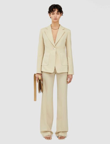 JOSEPH Fashion Women Glenview Tailoring Wool Stretch Jacket Safari