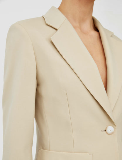 JOSEPH Fashion Women Glenview Tailoring Wool Stretch Jacket Safari
