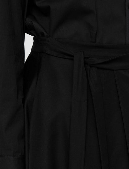 JOSEPH Fashion Women Light Cotton Sateen Alix Skirt Black