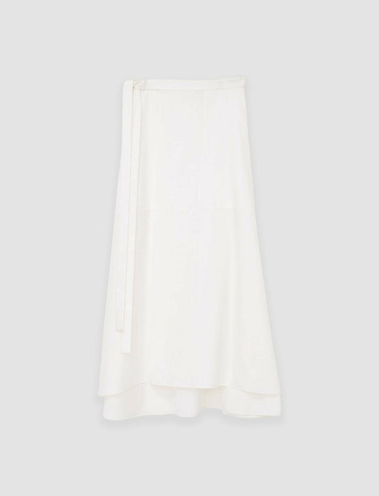 JOSEPH Fashion Women Light Cotton Sateen Alix Skirt Papyrus