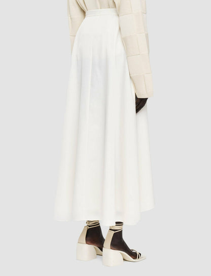 JOSEPH Fashion Women Light Cotton Sateen Alix Skirt Papyrus