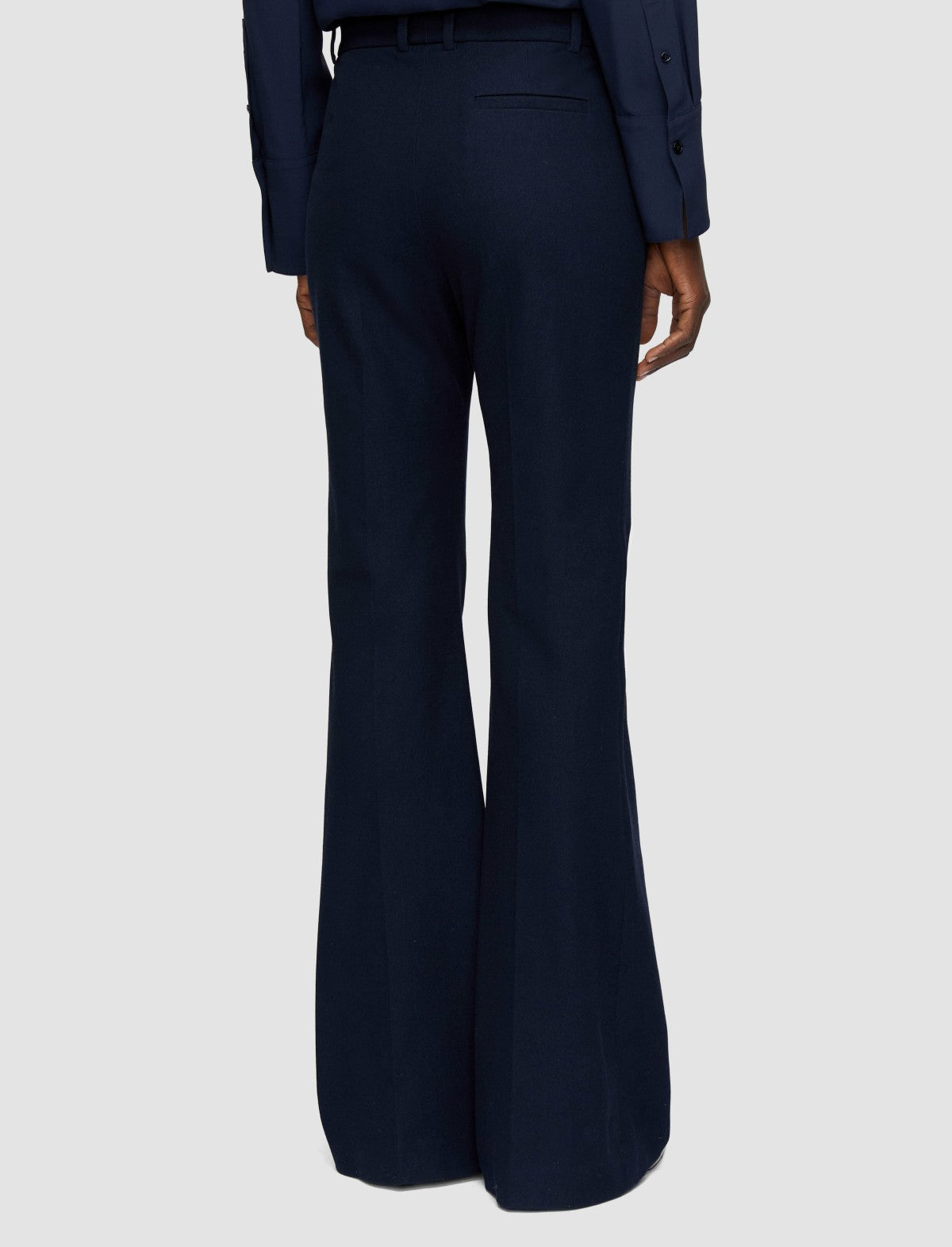 JOSEPH Fashion Women Tafira Gabardine Stretch Trousers Navy