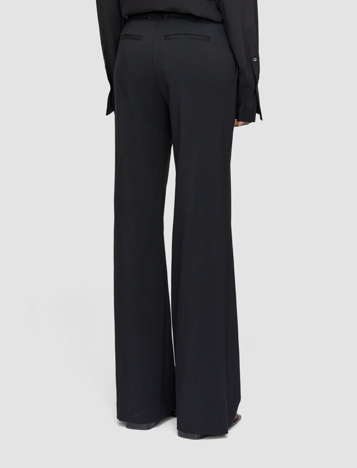 JOSEPH Fashion Women Morissey Tailoring Wool Stretch Trousers Black