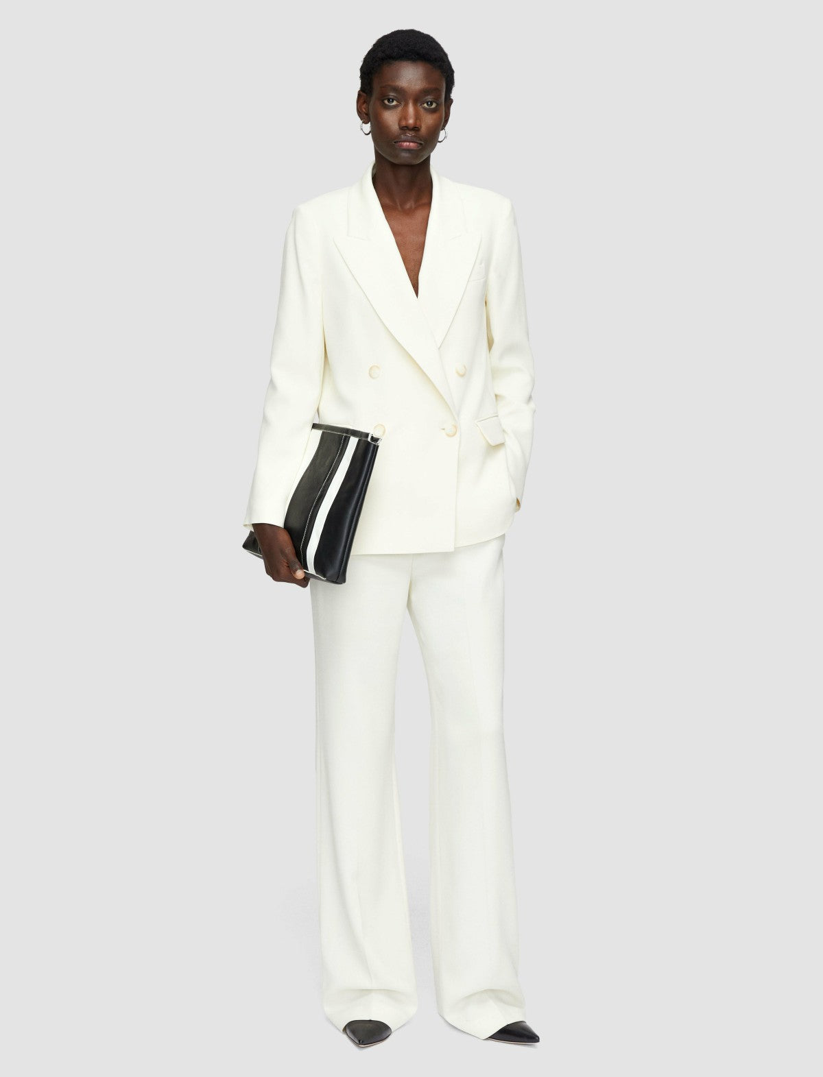 JOSEPH Fashion Women Jaden Comfort Cady Jacket Ivory