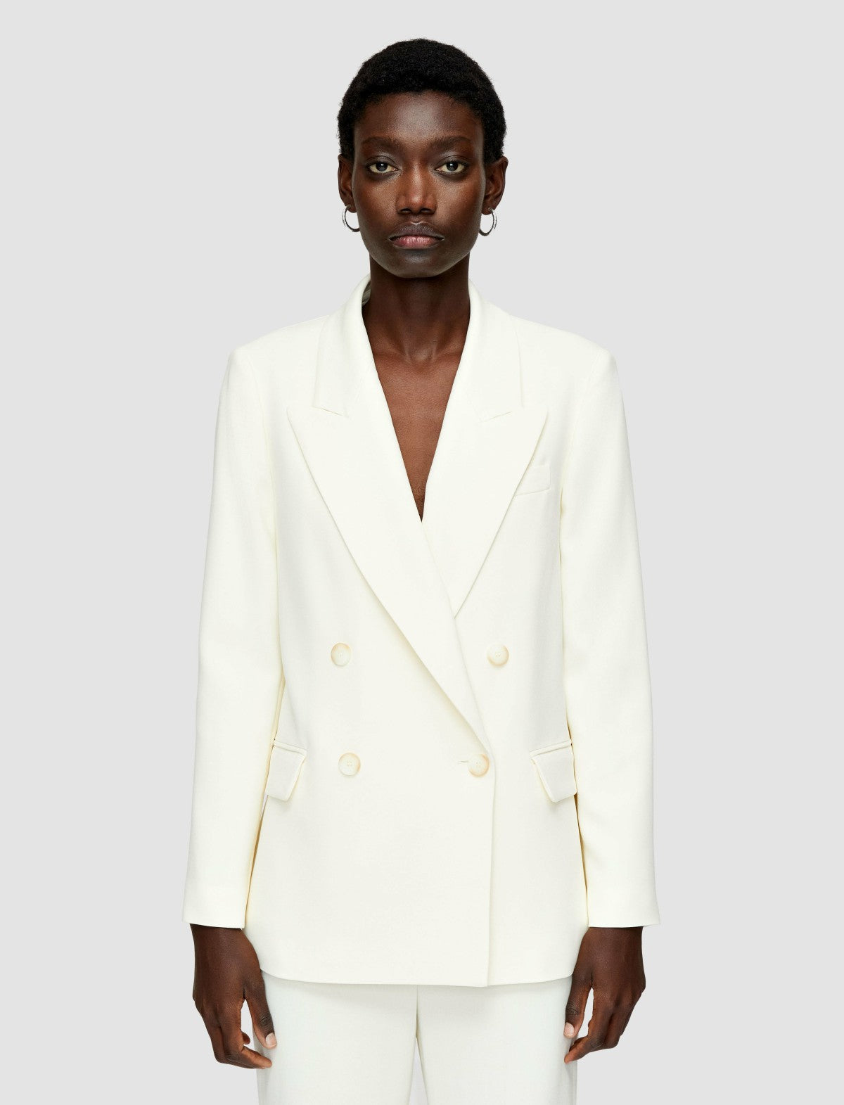 JOSEPH Fashion Women Jaden Comfort Cady Jacket Ivory