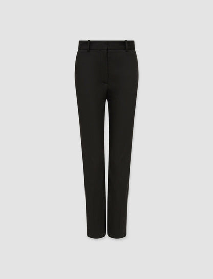 JOSEPH Fashion Women Light Gabardine Stretch Coleman Trousers Black