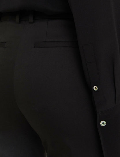 JOSEPH Fashion Women Light Gabardine Stretch Coleman Trousers Black