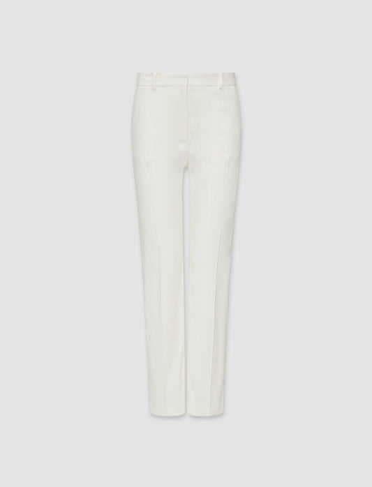 JOSEPH Fashion Women Light Gabardine Stretch Coleman Trousers Ivory