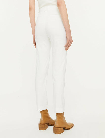 JOSEPH Fashion Women Light Gabardine Stretch Coleman Trousers Ivory