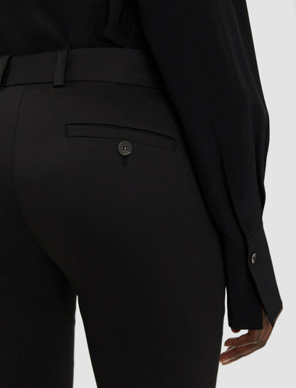 JOSEPH Fashion Women Bing Court Light Gabardine Stretch Trousers Black