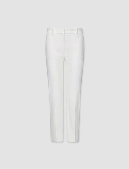 JOSEPH Fashion Women Bing Court Light Gabardine Stretch Trousers Ivory
