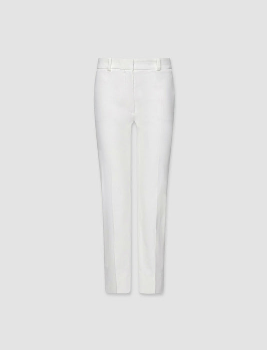JOSEPH Fashion Women Bing Court Light Gabardine Stretch Trousers Ivory