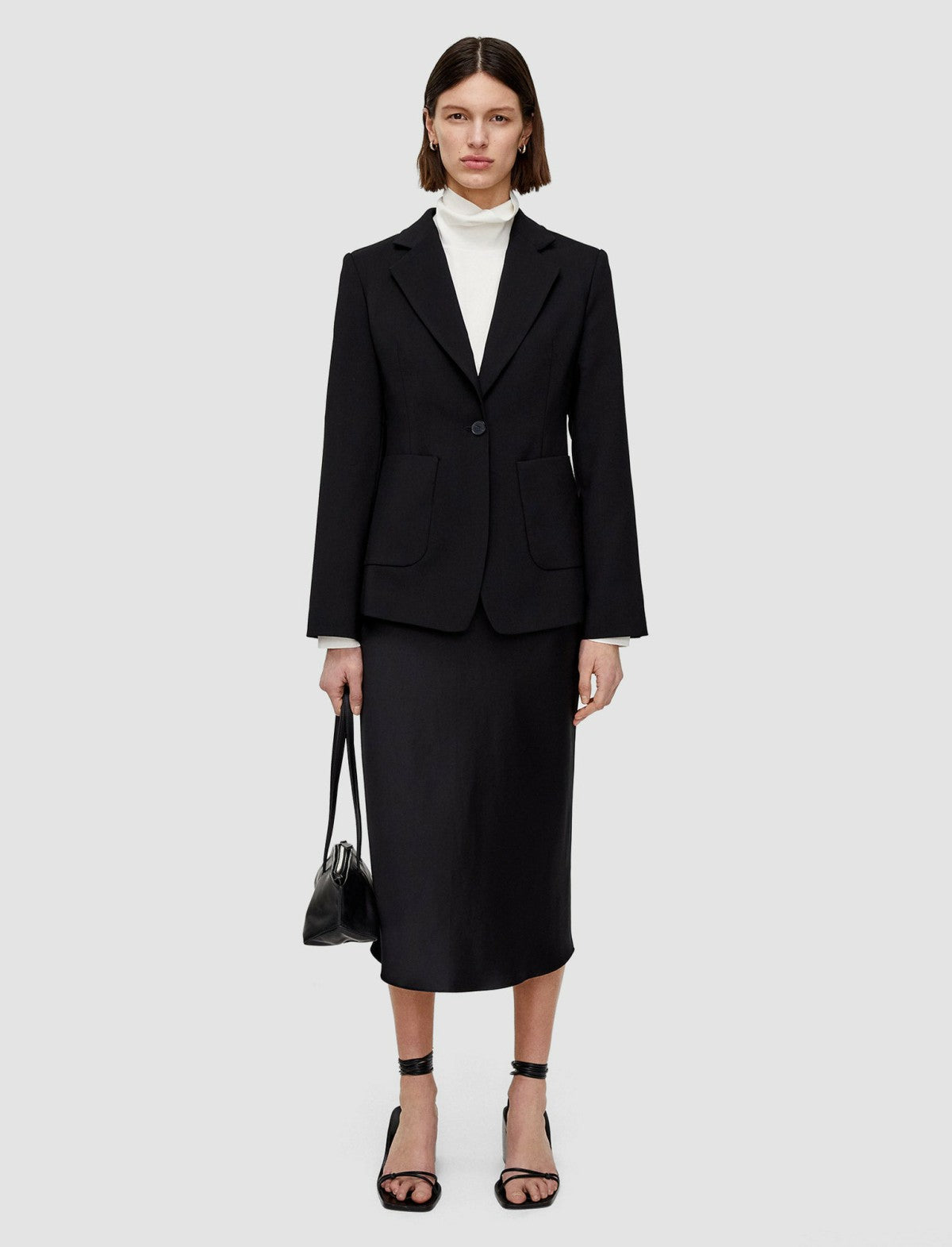 JOSEPH Fashion Women Glenview Tailoring Wool Stretch Jacket Black