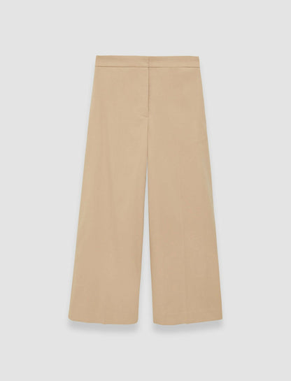 JOSEPH Fashion Women Temple Light Gabardine Stretch Trousers Sesame