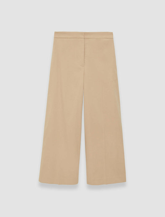 JOSEPH Fashion Women Temple Light Gabardine Stretch Trousers Sesame