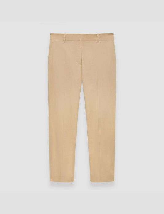 JOSEPH Fashion Women Bing Court Light Gabardine Stretch Trousers Sesame