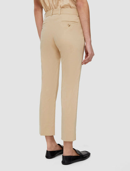 JOSEPH Fashion Women Bing Court Light Gabardine Stretch Trousers Sesame