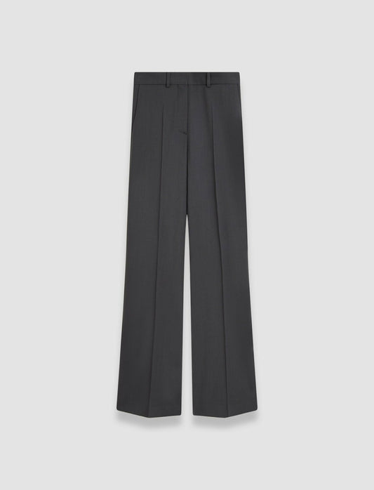 JOSEPH Fashion Women Morissey Tailoring Wool Stretch Trousers Slate