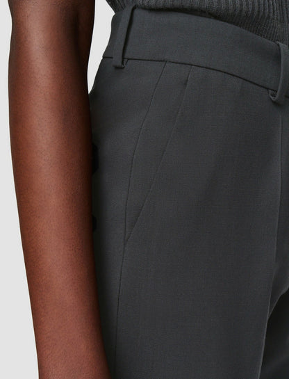 JOSEPH Fashion Women Tailoring Wool Stretch Coleman Trousers Slate