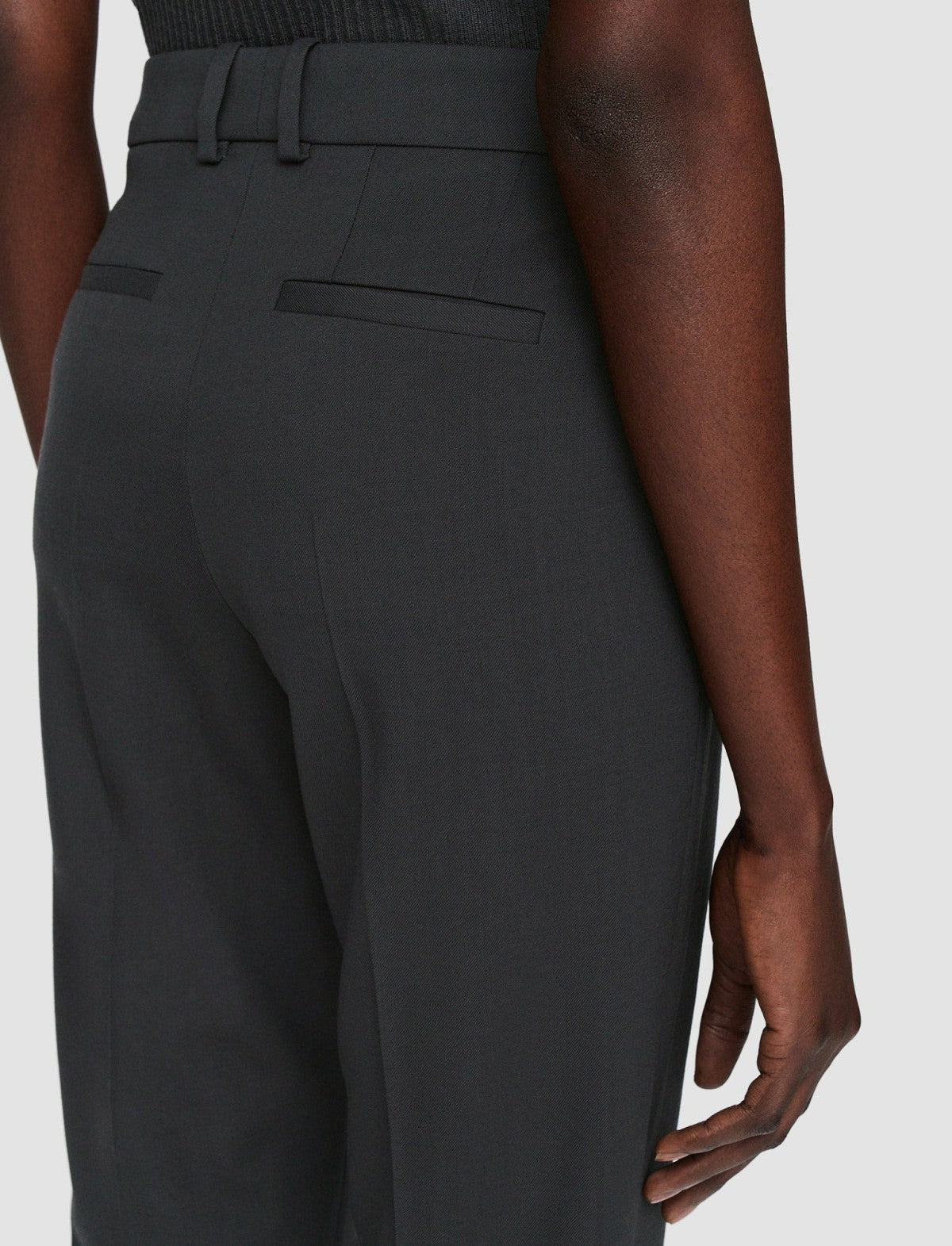 JOSEPH Fashion Women Tailoring Wool Stretch Coleman Trousers Slate
