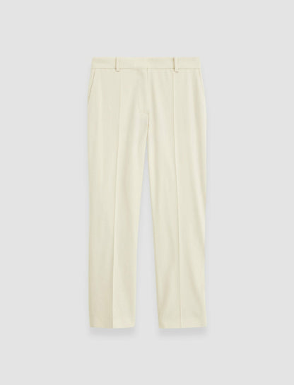 JOSEPH Fashion Women Tailoring Wool Stretch Coleman Trousers Oat