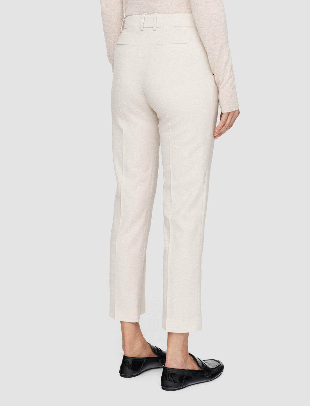 JOSEPH Fashion Women Tailoring Wool Stretch Coleman Trousers Oat
