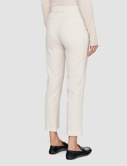 JOSEPH Fashion Women Tailoring Wool Stretch Coleman Trousers Oat