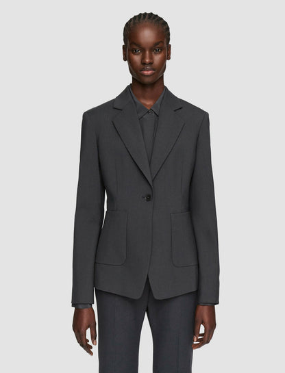 JOSEPH Fashion Women Glenview Tailoring Wool Stretch Jacket Slate